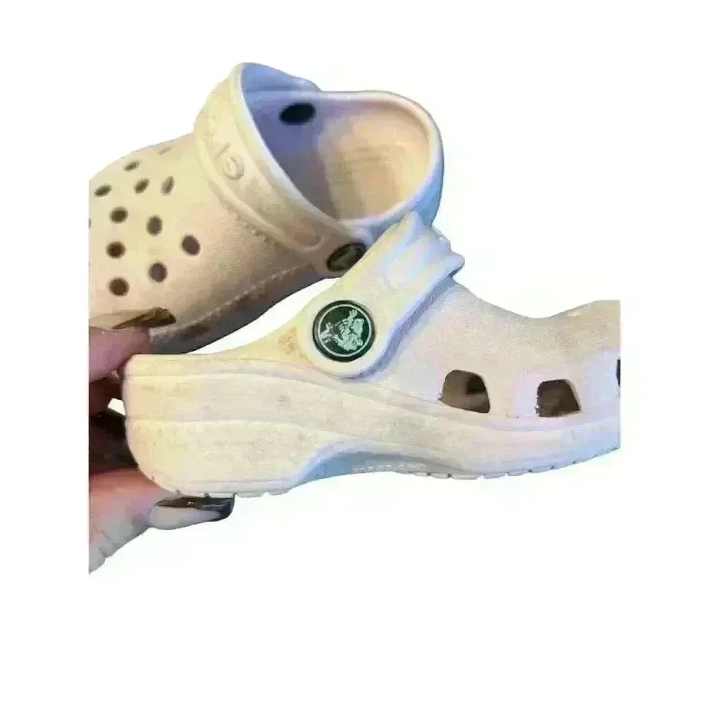 Crocs Toddler Classic Clog Light Pink Size 2/3 Casual Shoes - Picture 3 of 5